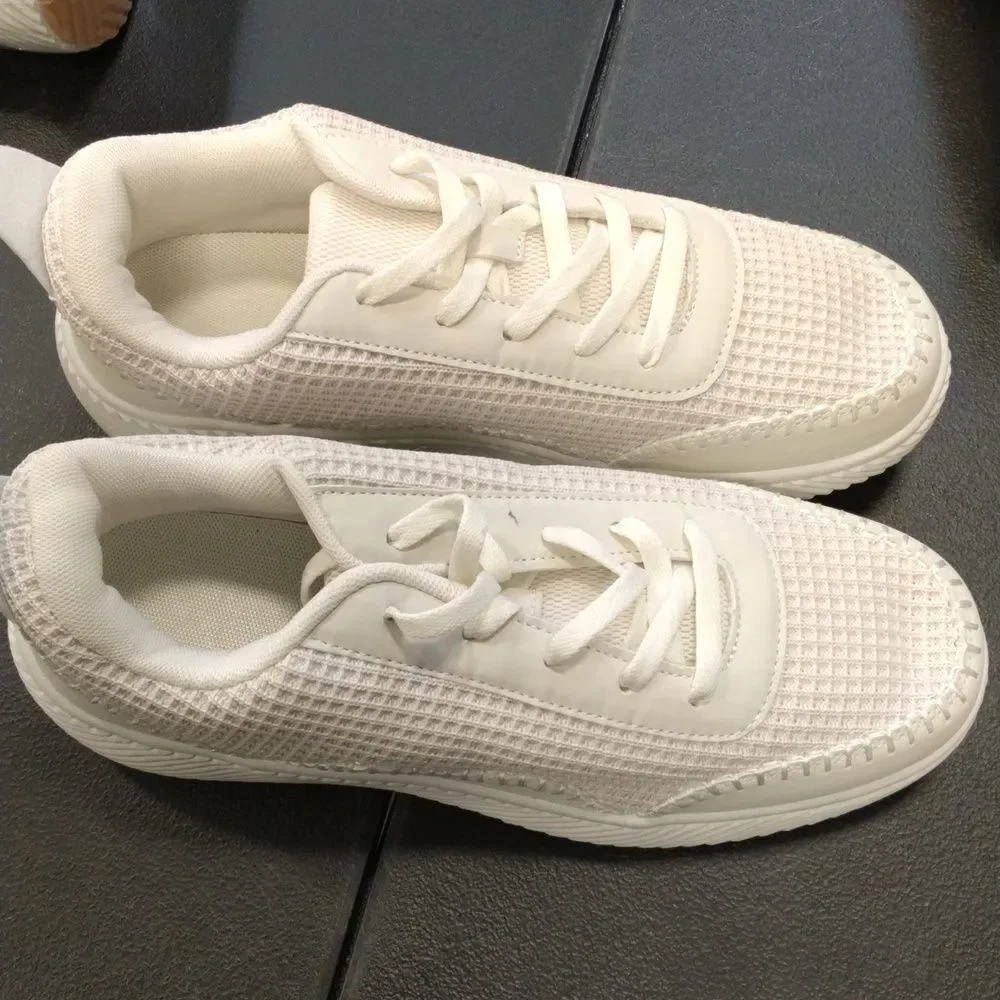 White Walking Sneaker